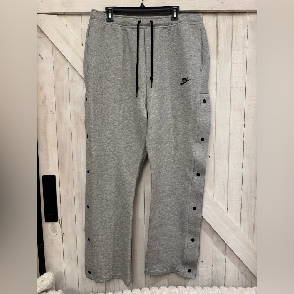 Nike Tech Fleece Pants XL Tall Heather Gray Button Style – New Without Tags